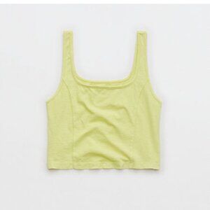 BOGO NWT Aerie Corset Cropped Tank Top Women's Vibrant Mint Size Small